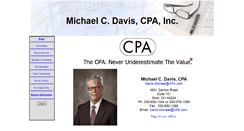 Desktop Screenshot of michaelcdaviscpa.com